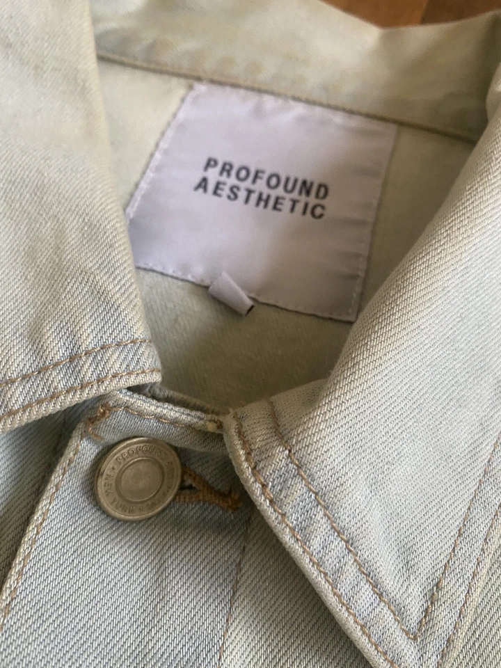 Profound Aesthetic Army Military Denim Jacket - Image 4 of 4
