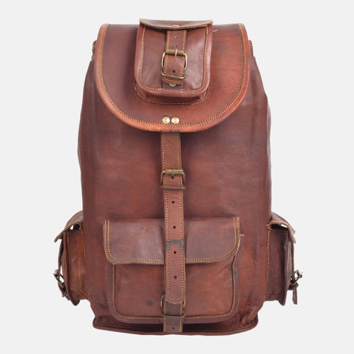 Zaino In Vera Pelle Da Uomo GVB Per Laptop Borsa A