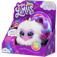Pomsies Lumies DAZZLE GO GO Plush Unicorn Interactive Toy New Changes Colors