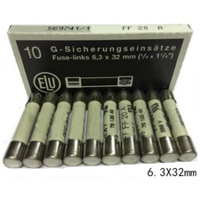 For SIBA 7012540 FF20A Fast Quick Blow Fuse Ceramic 6.3*32mm 20A 500V 10PCS 
