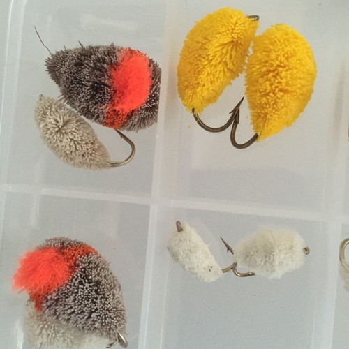 Fly Fishing BOXED SET BISCUIT BREAD FLY Pack of 16 Mixed size 4-12 #343 - 第 2/3 張圖片
