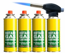 Blow Torch Butane Flame Thrower Burner Welding Auto Ignition Blowtorch Weed BBQ 