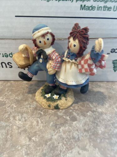 Raggedy Ann Andy Figurine How Nice to Have Such a Happy Sunny Friend - Afbeelding 1 van 4