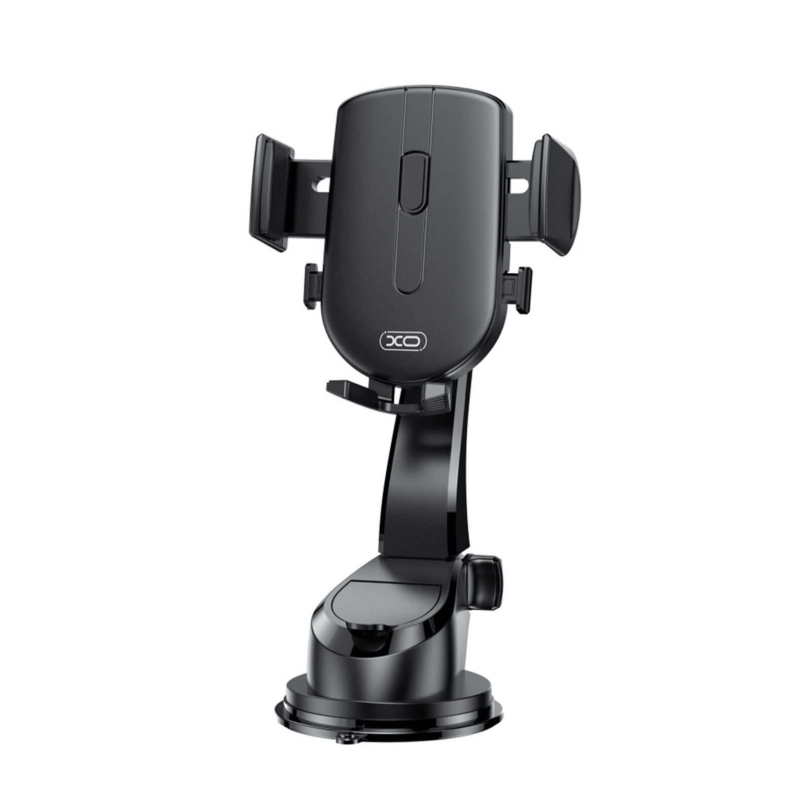360° Rotating XO Black Smartphone Car Mount with Windscreen Holder