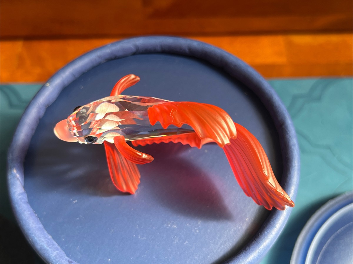 廃盤品　スワロフスキー SWAROVSKI ファイティングフィッシュ レッド魚 廃盤スワロフスキー Swarovski レッドファイティングフィッシュ - メルカリ