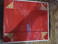6 Pack Red Snowflake Christmas Holiday Gift Boxes 11.5x8x2.5 New