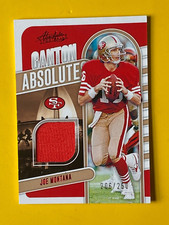 2024 ABSOLUTE FOOTBALL CANTON ABSOLUTE JOE MONTANA PATCH 206/250 SF 49ers HOFer
