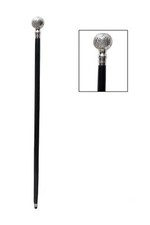 Vintage Nautical Style Brass Handle Black Wooden Walking Cane Stick Men's Stick