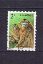 Chine 2000 timbre oblitéré singes / TE1440