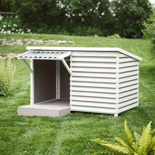 1xl Dog House 2 Dogs Extra Large Kennel Wood Insulated Duplex Pet