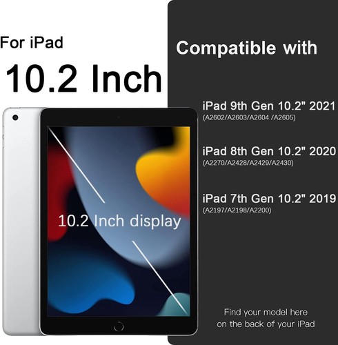 Vobafe Hülle Kompatibel mit iPad 9 8 7 Generation(10.2 Zoll, Model - Bild 2 von 8