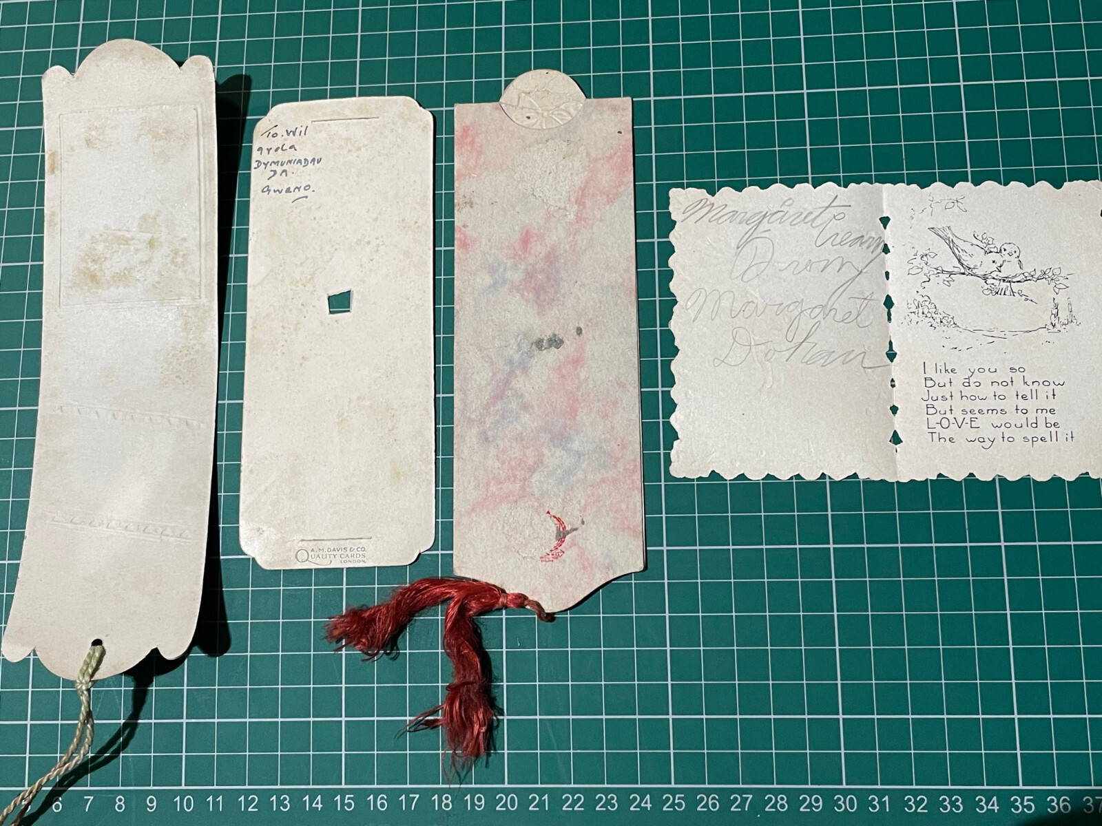 3 x vintage Christmas bookmarks eBay