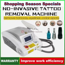 Q Switched ND Yag Laser Tattoo Removal Machine Eyebrow Pigment Freckle Removal