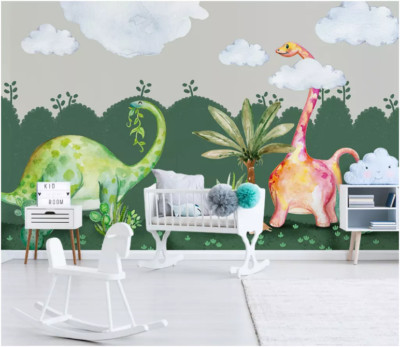 3D Cute Animals ZHUA21121 Wallpaper Wall Murals Removable Self-adhesive Ann