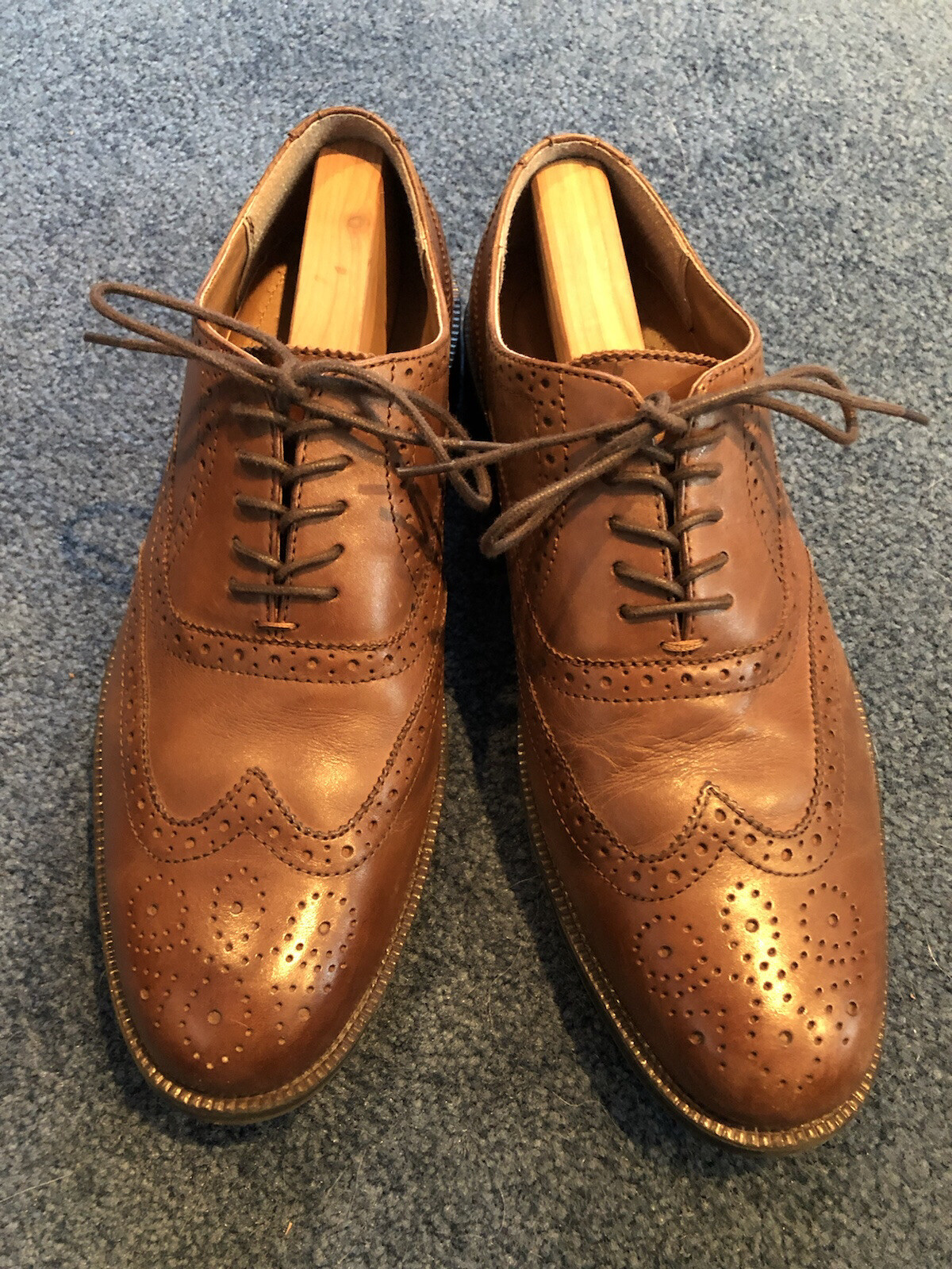 GH Bass Nicholas Mens 10M Wingtip Shoes 