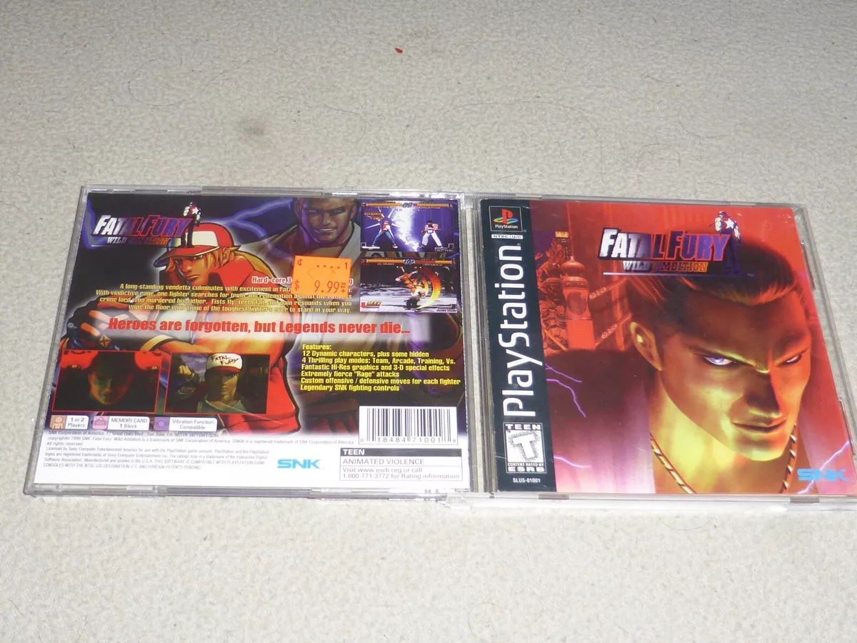 Fatal Fury: Wild Ambition (1999) by SNK PS game