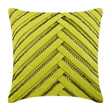 Decorative Throw Pillow Case Green 16"x16", Bed Decor Faux Suede - Crystal Lady