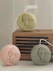 1pc Moon Face Candle Mold Diy Soap Mold Silicone Mold Candle Making Mould
