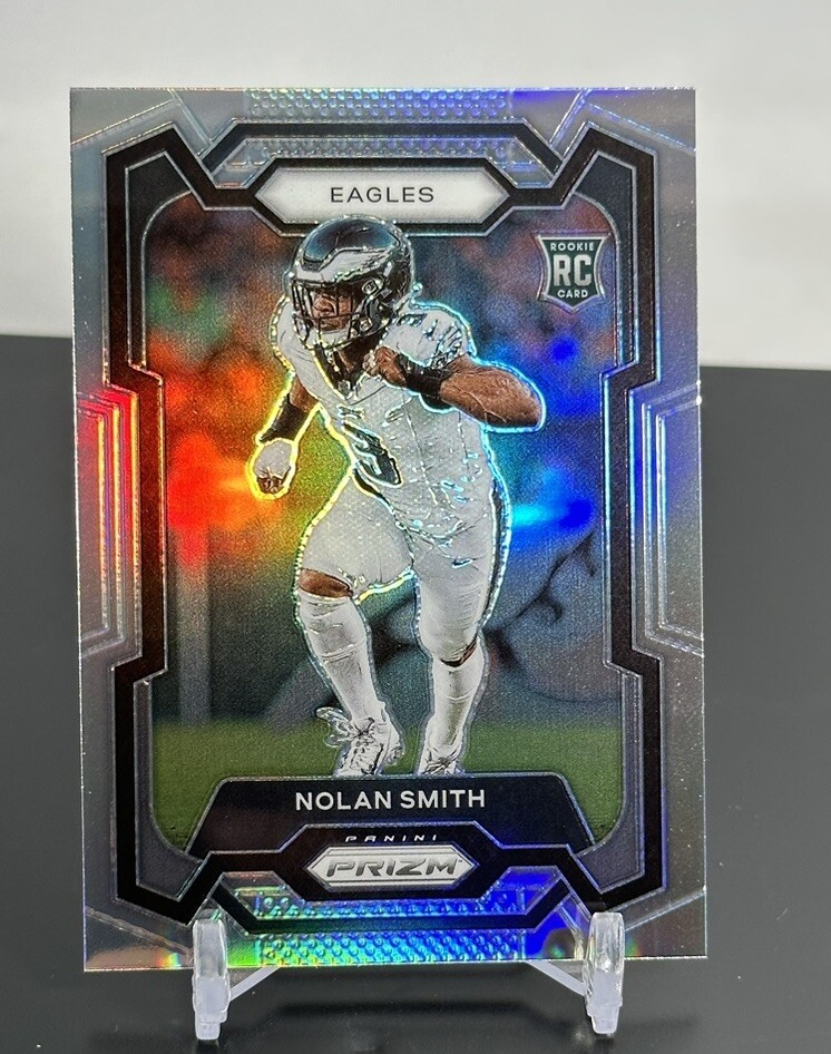 2023 Panini Prizm Football RC Eagles Nolan Smith Silver Prizm 382
