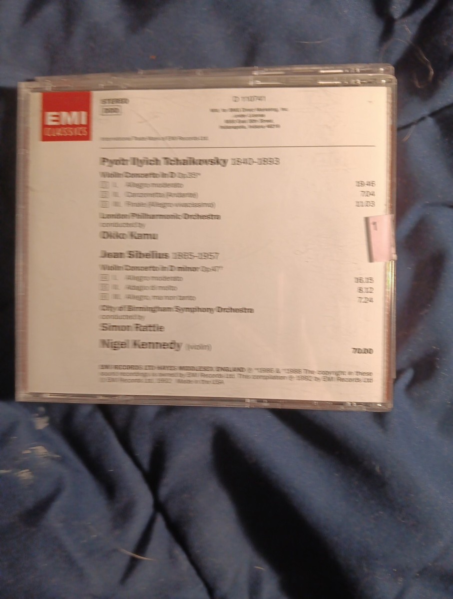KENNEDY Nigel Kennedy Plays Vivaldi, sibelius Tchaikovsky 2 CD LOT