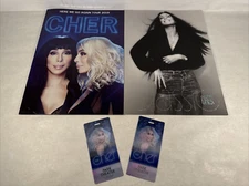 Cher Programs And Lanyards Classics And Here We Go Again Memorabilia Lot