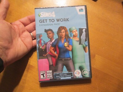 THE SIMS 4 GET TO WORK PC MAC DVD EXPANSION PACK NEW SEALED US EDITION