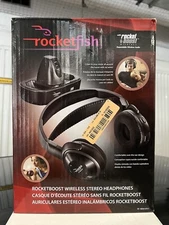Rocketfish RF-RBWHP01 Rocketboost Wireless Stereo Headphones New Open Box