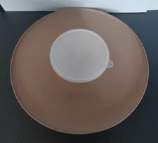 Vintage Tupperware Veggie Chip and Dip Tray with Bowl and Lid 492