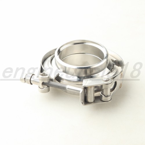 1.5" 2" 2.5" 3" Quick Release Turbo V Band Clamp & Mild Steel Male/Female Flange - Picture 4 of 7