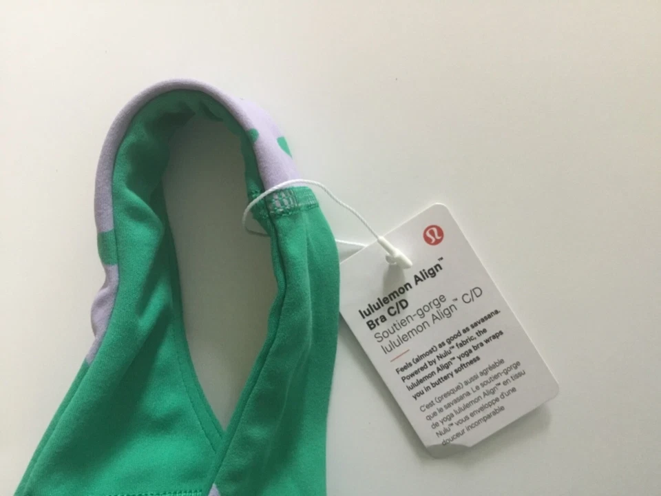 Sujetador deportivo Lululemon Align suave para mujer LW2DU2S verde talla 4 Foto 3 de 4