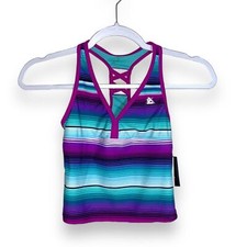 ZeroXposur Girls Sunrise Tankini Top in Aurora Size 12
