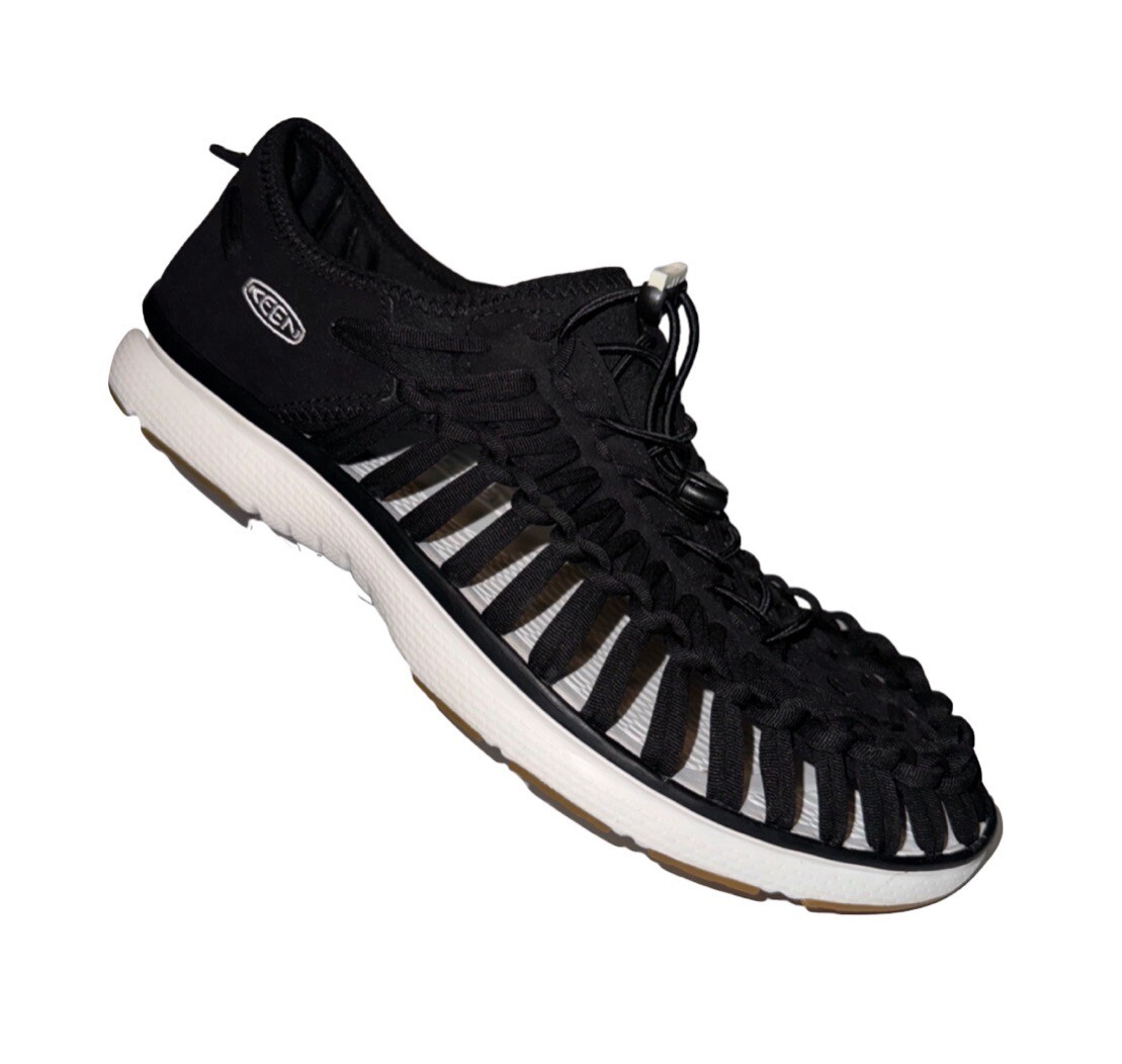 Sneakers moda uomo Keen Uneek O2 taglia US 11 5 antiodore nere