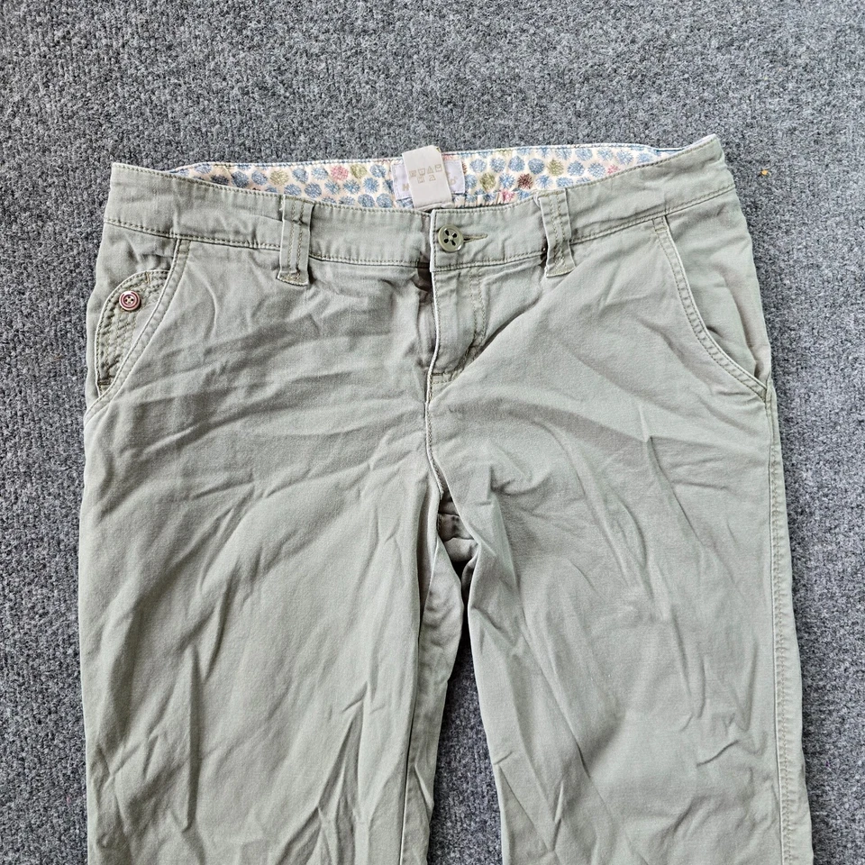 Horny Toad Pants Womens Size 8 Green Chino Straight Leg Low Rise Casual Capsule - Image 2 of 4