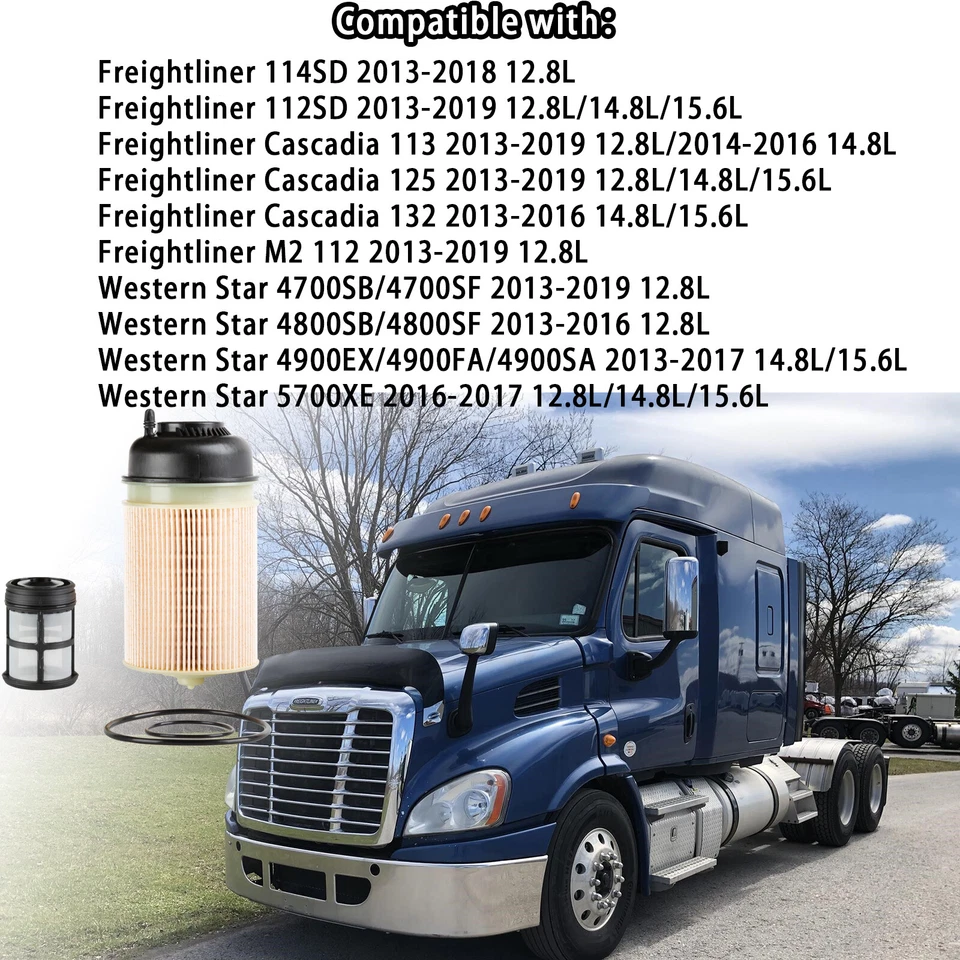 Filtro de combustible 6X A4700903151 para Detroit Diesel DD13 DD16 DD15 Freightliner Foto 2 de 4