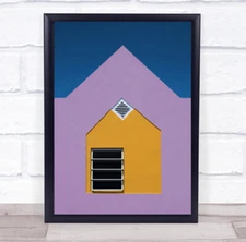 Pink Graphic Architecture Abstract Geometry Shapes Colour Colors Wall Art Print