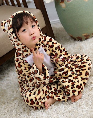 Kids Children's Onesie Unisex Kigurumi Animal Jumpsuit Costume Pajamas Sleepwear - Picture 19 of 183