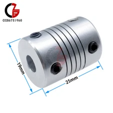 D19L25 8×10mm Flexible Shaft Coupling CNC Stepper Motor Coupler Connector 19×25