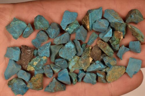 *AUSTRALIAN CHRYSOCOLLA* Specimens 30g 40pce Natural Rough, Calming Clarity - Picture 1 of 9