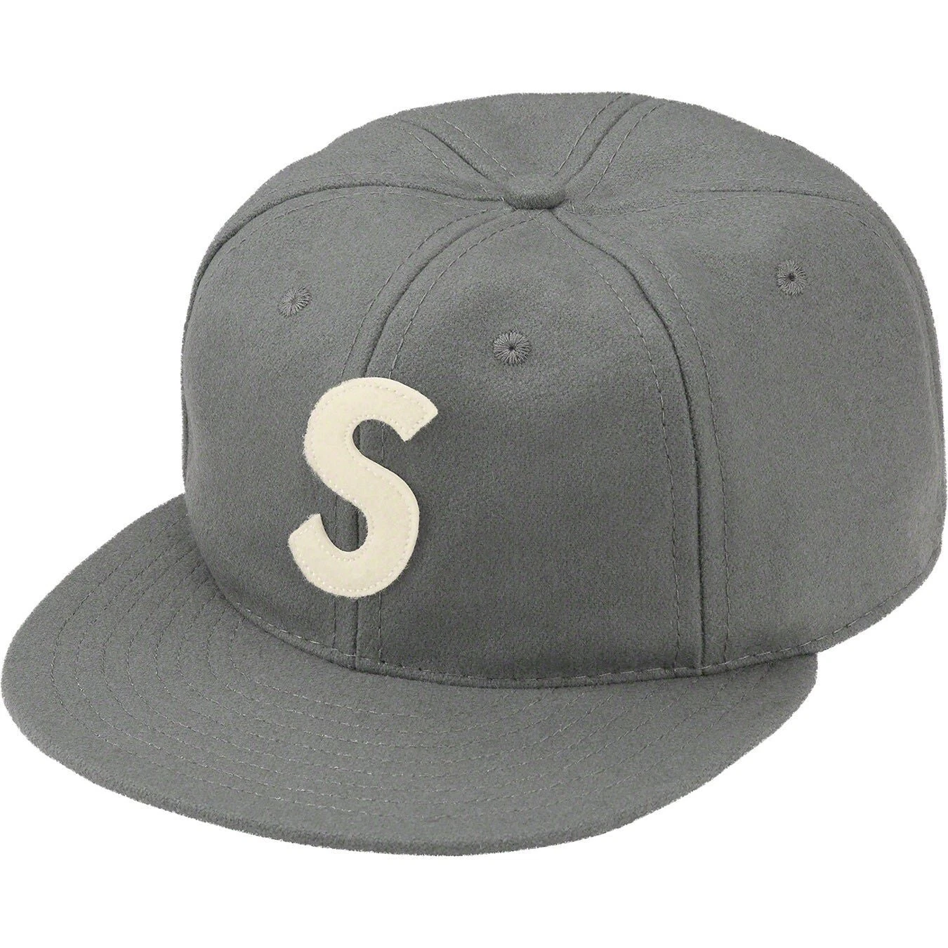 Casquette chapeau 6 panneaux Supreme Ebbets S logo ajusté 