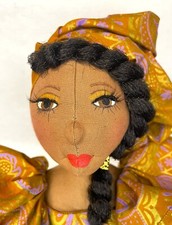clearance black doll??Ukadia?? #Blackdoll handmade ooak cloth doll.�