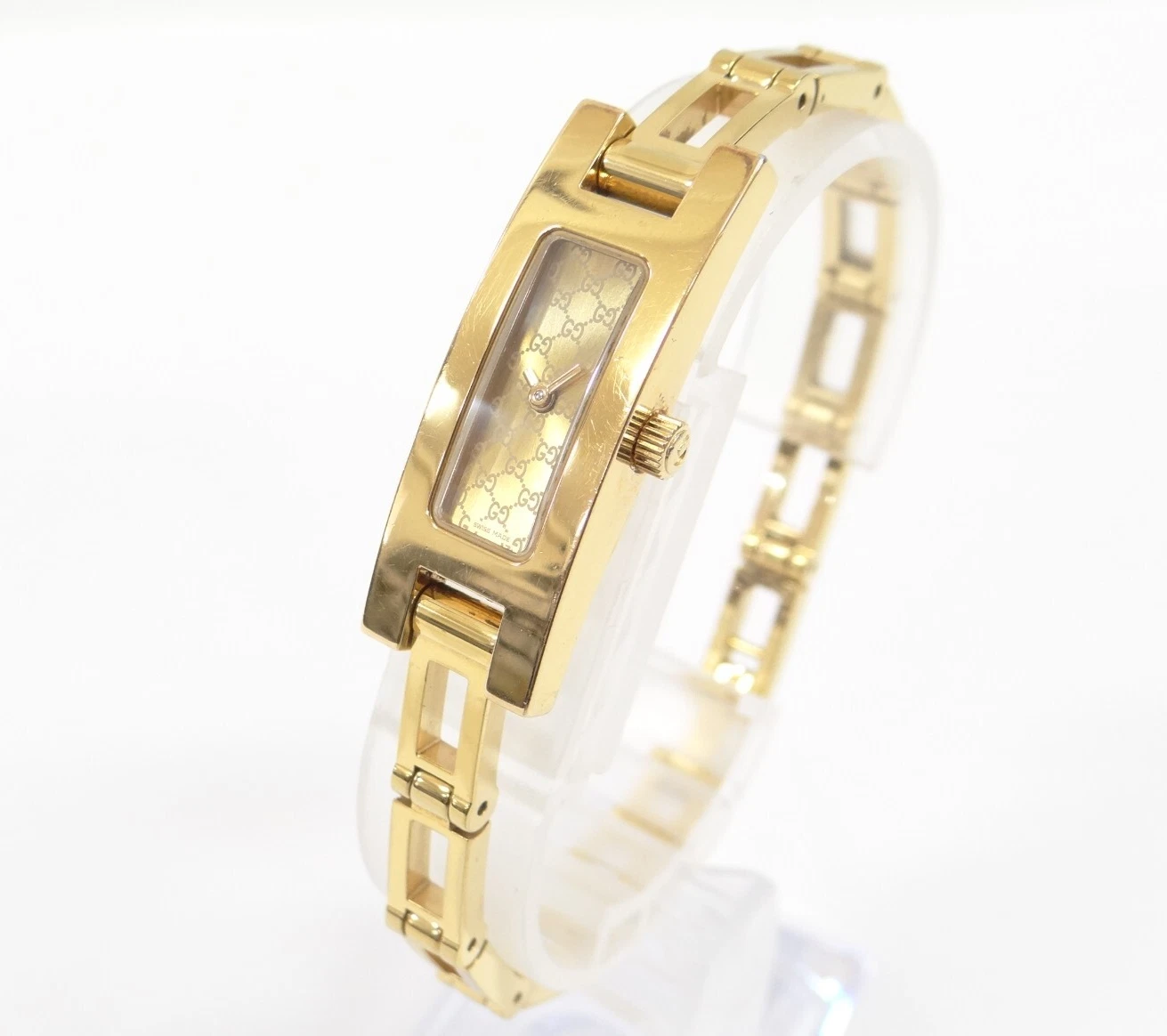 Orologio Gucci Quarzo Donna 3900L Quadrante Tono Oro Batteria Sostituita 11220022000 2