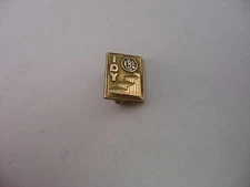 Vintage Service Award Pin IDY KBU ~ Beautiful Gold Tone Design ~