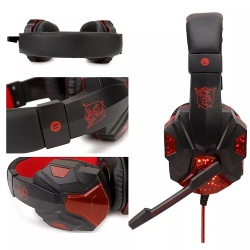 3.5mm Gaming Headset Mic Headphones Stereo Bass Surround For PS5 PS4 PC Xbox One - Picture 10 of 24