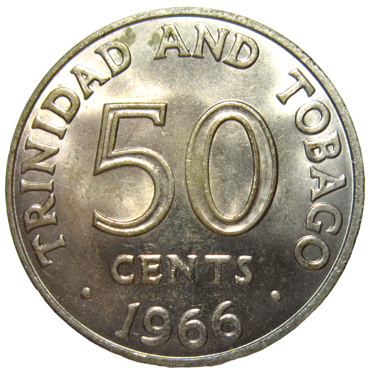 TRINIDAD AND TOBAGO. 50 CENTS, 1966. | eBay