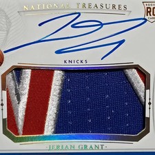 Jerian Grant National Treasures RPA 05/10 Signed Card Official