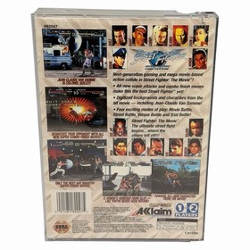 Street Fighter The Movie (Sega Saturn 1995) Complete w/ Manual + Reg Card Tested