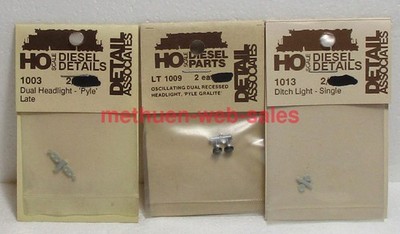 Detail Associates~HO~Diesel~1003.1009.1013~Dual Headlight,Oscill Gralite,Ditch
