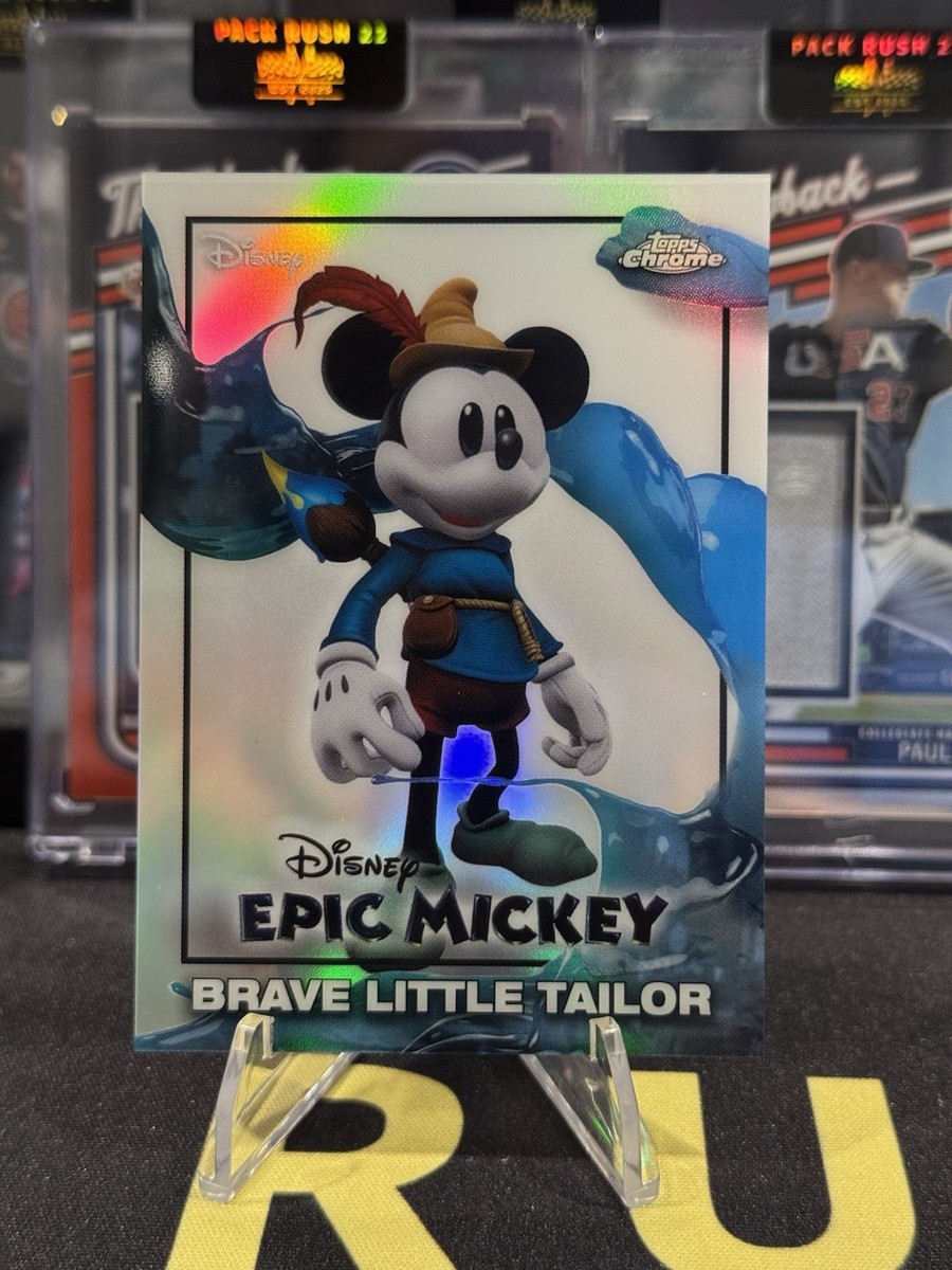 2026 Topps Disney Neon Brave Little Tailor Epic Mickey Chrome #EM