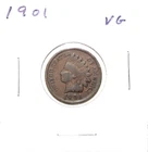 1901 US Indian Head Cent  VG Very Good Free Shipping