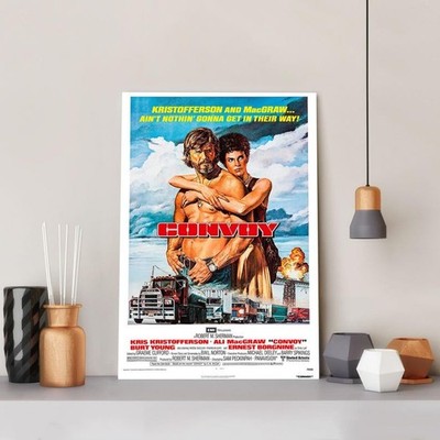 Convoy 1978 Classic Trucking Action Movie Poster